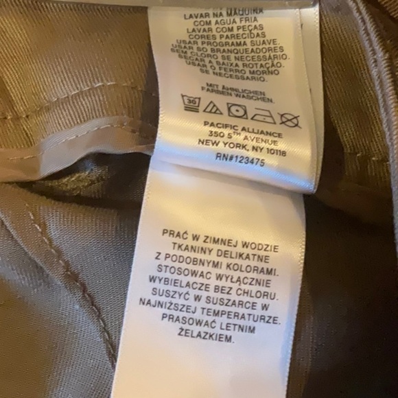 Jones New York sz 12 brown rounded hem mini skirt with pockets and tie belt - Picture 5 of 7